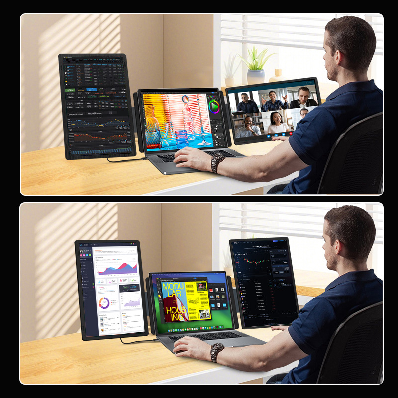 OEM Factory 14 15.6 Inch FHD IPS Rotate Dual Screen Display