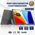 SIBOLAN Industrial Double Screen Portable Laptop Monitor TN LED 15.6 Inch